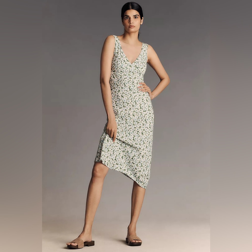 Reformation Beauden Knit Dress Daisy Meadow